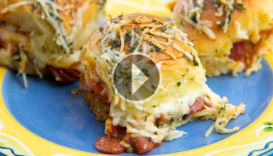 Pepperoni Pizza Sliders